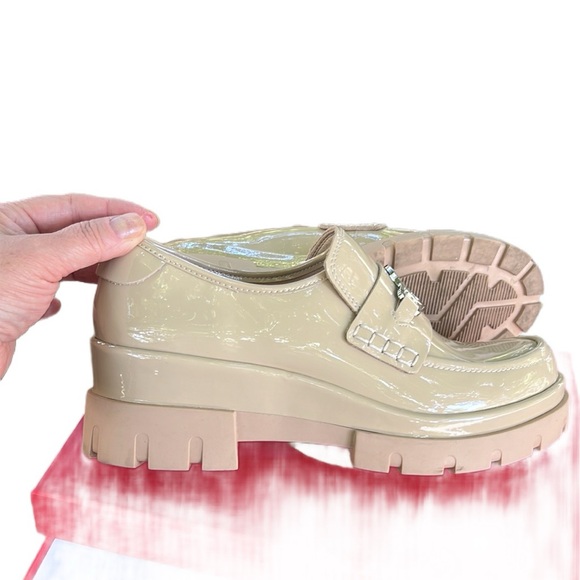 Size7 New WishboneCollection Platform Women Loafer Comfort Chunky Heel Round Toe - Picture 7 of 13